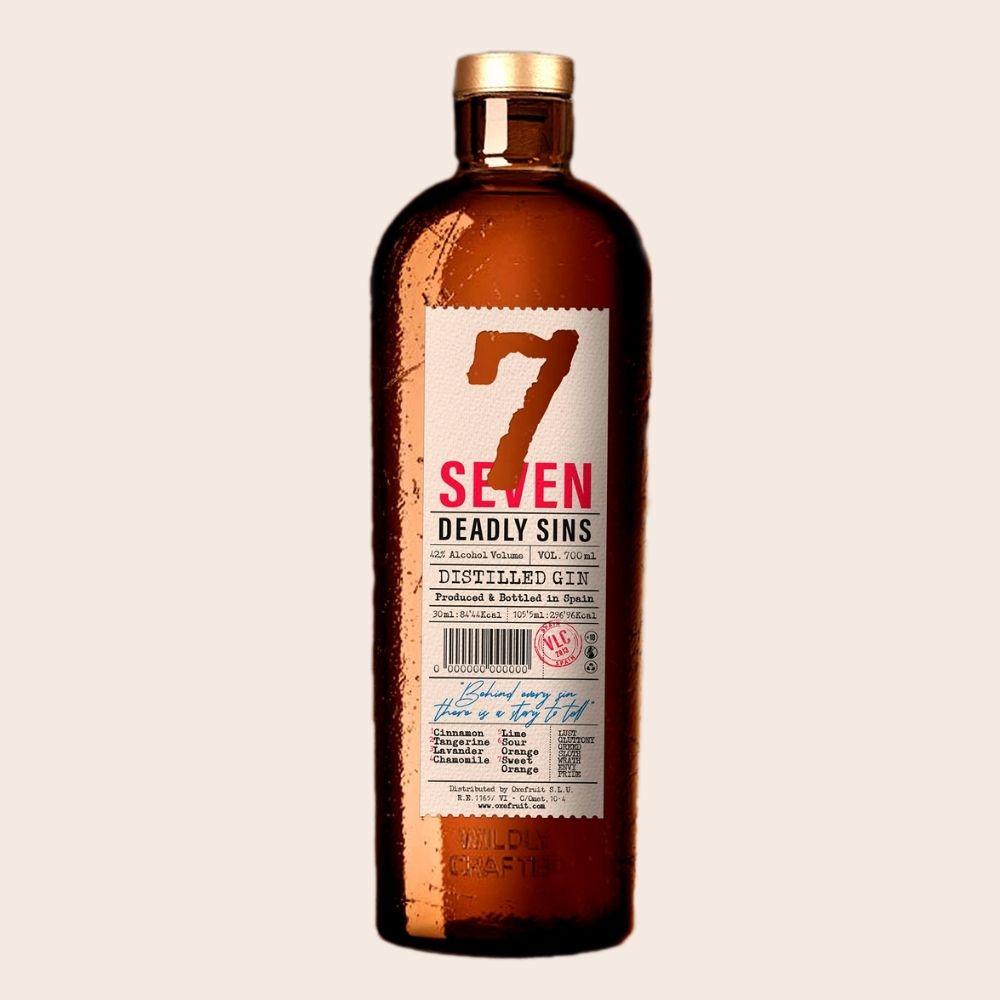 Gin Seven Deadly Sins | Coffret 70 cl avec verre - OXEFRUIT